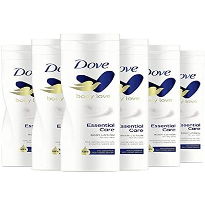 Dove Lait pour Le Corps Hydratant, Nutrition Essentielle (Lot de 6x250 ml) Dove Lait pour Le Corps Hydratant, Nutrition Essentielle (Lot de 6x250 ml)