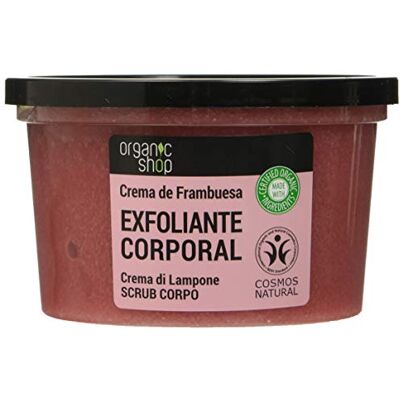 Organic Shop , Crème Framboise exfoliante Corporale 250 ml Organic Shop , Crème Framboise exfoliante Corporale 250 ml