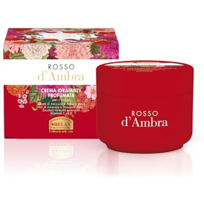 Helan , Rouge d'Ambra Crème Corps Hydratante Peau Sec avec Huile d'amande Douce Vitamine C et Vitamine E Antioxydante, Crème Corps Parfumée Origine Naturelle Crème Hydratante Corps Nourrissant 200 ml Helan , Rouge d'Ambra Crème Corps Hydratante Peau Sec avec Huile d'amande Douce Vitamine C et Vitamine E Antioxydante, Crème Corps Parfumée Origine Naturelle Crème Hydratante Corps Nourrissant 200 ml