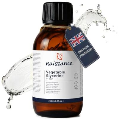 Naissance Glycérine Végétale/Glycérol (n° 806) – 250ml – 100% naturelle – Pharmacopée Européeenne – Végan, sans OGM, sans parfum Humectant naturel Naissance Glycérine Végétale/Glycérol (n° 806) – 250ml – 100% naturelle – Pharmacopée Européeenne – Végan, sans OGM, sans parfum Humectant naturel