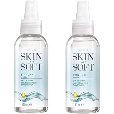 Avon Skin So Soft Original Dry Oil Lot de 2 sprays pour le corps 150 ml Avon Skin So Soft Original Dry Oil Lot de 2 sprays pour le corps 150 ml