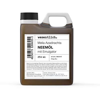 wesentlich. Huile de neem avec émulsifiant 2500 ml Prêt à l'emploi pour une application immédiate de wesentlich. Huile de neem avec émulsifiant 2500 ml Prêt à l'emploi pour une application immédiate de