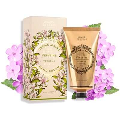 Panier des Sens Verbene Crème pour les mains très sèches 75 ml – Crème pour les mains avec beurre de karité et huile d'olive pour un soin intensif – 97 % d'ingrédients naturels – Fabriqué en France Panier des Sens Verbene Crème pour les mains très sèches 75 ml – Crème pour les mains avec beurre de karité et huile d'olive pour un soin intensif – 97 % d'ingrédients naturels – Fabriqué en France