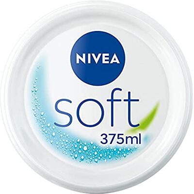 NIVEA Soft Crème de soin hydratante (1 x 375 ml), Pot de crème pour le corps à l’hydratation intense, Soin corporel contenant de l’huile de jojoba et de la vitamine E NIVEA Soft Crème de soin hydratante (1 x 375 ml), Pot de crème pour le corps à l’hydratation intense, Soin corporel contenant de l’huile de jojoba et de la vitamine E
