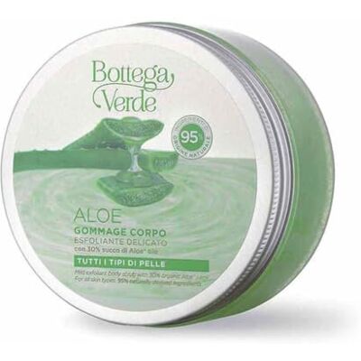 Bottega Verde , ALOE Gommage corporel exfoliant doux avec 30% jus d'aloès* bio (200 ml) tous les types de peau Bottega Verde , ALOE Gommage corporel exfoliant doux avec 30% jus d'aloès* bio (200 ml) tous les types de peau