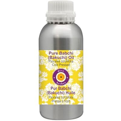 Deve Herbes Huile Pure Babchi (Psoralea corylifolia) Pressée à froid 630 ml (21 oz) Deve Herbes Huile Pure Babchi (Psoralea corylifolia) Pressée à froid 630 ml (21 oz)