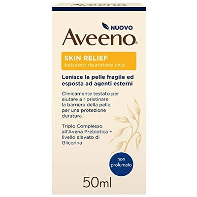 Aveeno Skin Relief Cica Repair Balm Balsamo Riparatore Lenitivo, 50ml Aveeno Skin Relief Cica Repair Balm Balsamo Riparatore Lenitivo, 50ml
