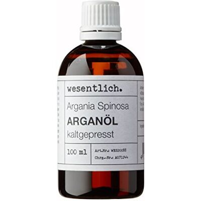 wesentlich. Huile d'argan pressée à froid 100 ml – Huile 100 % pure (Argania Spinosa) du Maroc de wesentlich. Huile d'argan pressée à froid 100 ml – Huile 100 % pure (Argania Spinosa) du Maroc de