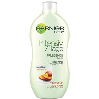 Garnier Intense 7 jours de lait nourrissant à l'huile de mangue pour peaux sèches et rugueuses hydratantes Body, 6 x 400 ml Garnier Intense 7 jours de lait nourrissant à l'huile de mangue pour peaux sèches et rugueuses hydratantes Body, 6 x 400 ml