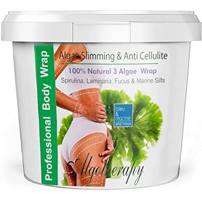 bleu & marine Bretania Enveloppement Minceur 3 Algues Anti-Cellulite Poudre d'Algues pour Visage, Corps, Bain Affinement Silhouette Peau Sensible, 1.5kg bleu & marine Bretania Enveloppement Minceur 3 Algues Anti-Cellulite Poudre d'Algues pour Visage, Corps, Bain Affinement Silhouette Peau Sensible, 1.5kg