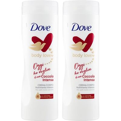 Dove Body Love Crème corporelle hydratante et nourrissante pour peaux très sèches 2 flacons de 400 ml Dove Body Love Crème corporelle hydratante et nourrissante pour peaux très sèches 2 flacons de 400 ml