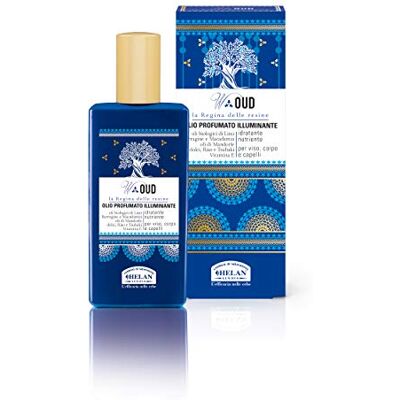 Helan , W Oud, Huile Cheveux, Visage et Corps, Parfumée et Éclaircissante, pour Peau et chevelure soyeuse et douce, à absorption rapide Huile corporelle sèche hydratante avec lin, amandes douces et Helan , W Oud, Huile Cheveux, Visage et Corps, Parfumée et Éclaircissante, pour Peau et chevelure soyeuse et douce, à absorption rapide Huile corporelle sèche hydratante avec lin, amandes douces et