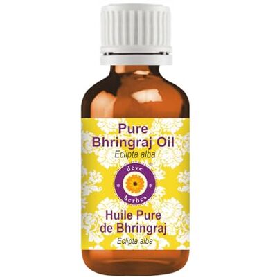 Deve Herbes Pure Huile de Bhringraj (Eclipta alba) qualité thérapeutique naturelle 50ml (1.69 oz) Deve Herbes Pure Huile de Bhringraj (Eclipta alba) qualité thérapeutique naturelle 50ml (1.69 oz)