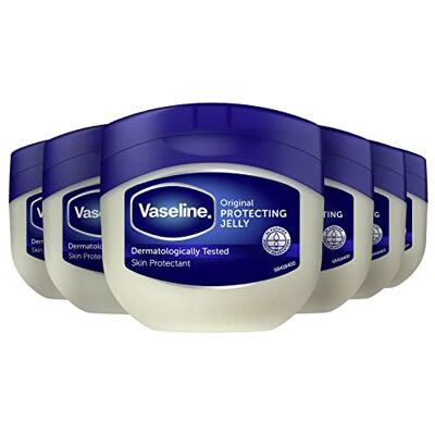 Vaseline Original Petroleum Jelly moistruiser Lot de 6 soins de la peau craquelée et sèche et soulage l'eczéma 250 ml Vaseline Original Petroleum Jelly moistruiser Lot de 6 soins de la peau craquelée et sèche et soulage l'eczéma 250 ml
