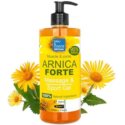 bleu & marine Bretania Gel d'Arnica Forte 90% Bio Massage Musculaire et Articulaire Hydratant Peau Soulagement Pieds Fatigués Soins Acné et Vergetures Anti Douleurs 200 ml bleu & marine Bretania Gel d'Arnica Forte 90% Bio Massage Musculaire et Articulaire Hydratant Peau Soulagement Pieds Fatigués Soins Acné et Vergetures Anti Douleurs 200 ml