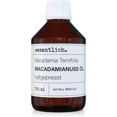 wesentlich. Huile de macadamia pressée à froid 500 ml – Huile 100 % pure (Macadamia Integrifolia) wesentlich. Huile de macadamia pressée à froid 500 ml – Huile 100 % pure (Macadamia Integrifolia)