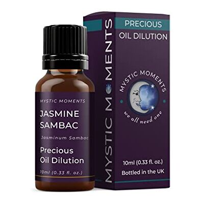 Mystic Moments Jasmin Sambac Absolu Dilution D'huile 10ml 3% Jojoba Mélange Mystic Moments Jasmin Sambac Absolu Dilution D'huile 10ml 3% Jojoba Mélange