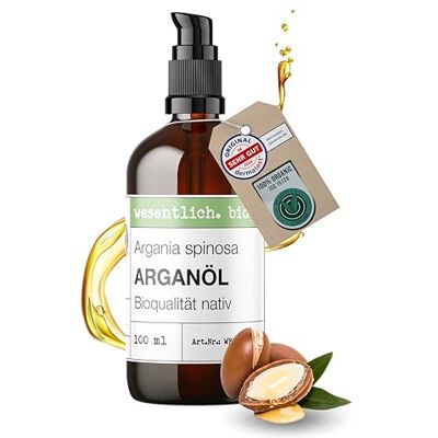 wesentlich. Huile d'argan bio pressée à froid 100 ml (Argania Spinosa) – 100 % naturelle wesentlich. Huile d'argan bio pressée à froid 100 ml (Argania Spinosa) – 100 % naturelle