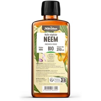 Planète au Naturel Huile de Neem BIO 250 ml Cosmos Organic Natureen 100% Pure et Naturelle Visage, Corps, Cuir chevelu Planète au Naturel Huile de Neem BIO 250 ml Cosmos Organic Natureen 100% Pure et Naturelle Visage, Corps, Cuir chevelu