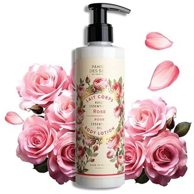 Panier des Sens Lait corps Hydratant Rose, crème corps hydratante Soins pour le corps Made in France & 97% naturel 250ml Panier des Sens Lait corps Hydratant Rose, crème corps hydratante Soins pour le corps Made in France & 97% naturel 250ml