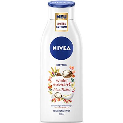 NIVEA Winter Moment Lait corporel (400 ml) Lotion corporelle riche pour peaux sèches Soin d'hiver en profondeur Hydrate pendant 48 heures NIVEA Winter Moment Lait corporel (400 ml) Lotion corporelle riche pour peaux sèches Soin d'hiver en profondeur Hydrate pendant 48 heures