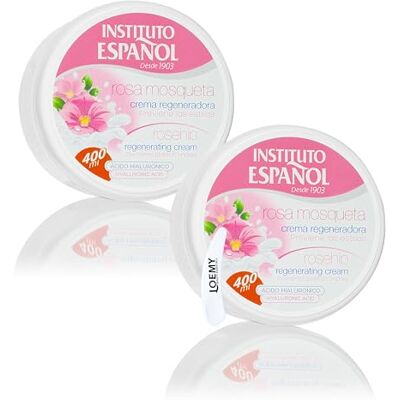 Instituto Español Creme Corps Hydratante I'acide Hyaluronique, Creme Multi-usage Quotidien Visage, Corps, Mains Apaisante et Naturelle Soins de la Peau Gercée et Rugueuse, set 800ml Instituto Español Creme Corps Hydratante I'acide Hyaluronique, Creme Multi-usage Quotidien Visage, Corps, Mains Apaisante et Naturelle Soins de la Peau Gercée et Rugueuse, set 800ml
