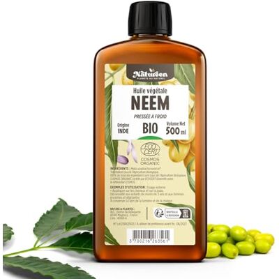 Planète au Naturel Huile de Neem BIO 500 ml Cosmos Organic Natureen 100% Pure et Naturelle Visage, Corps, Cuir chevelu Planète au Naturel Huile de Neem BIO 500 ml Cosmos Organic Natureen 100% Pure et Naturelle Visage, Corps, Cuir chevelu