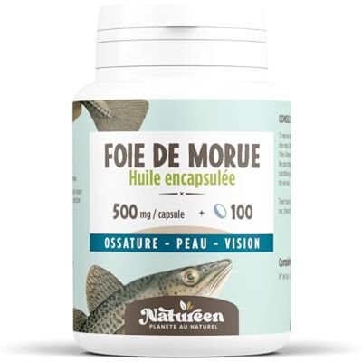 Planète au Naturel Huile de Foie de Morue 500 mg 100 capsules Planète au Naturel Huile de Foie de Morue 500 mg 100 capsules