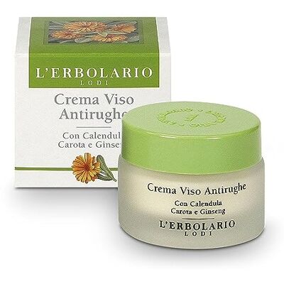 L'Erbolario Crème pour le visage avec fleur de calendule, carotte et ginseng 30 ml L'Erbolario Crème pour le visage avec fleur de calendule, carotte et ginseng 30 ml