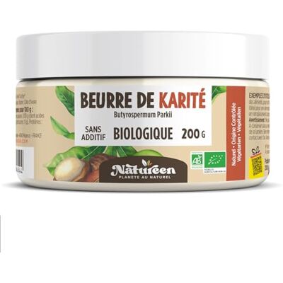 Planète au Naturel Beurre de Karité Bio AB 200 g Qualité Alimentaire 100% végétal Planète au Naturel Beurre de Karité Bio AB 200 g Qualité Alimentaire 100% végétal