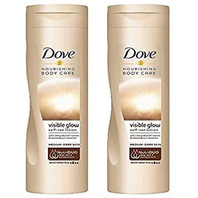 Dove Summer Glow Lot de 2 lotions autobronzantes progressives pour le corps Moyen à foncé 250 ml Dove Summer Glow Lot de 2 lotions autobronzantes progressives pour le corps Moyen à foncé 250 ml