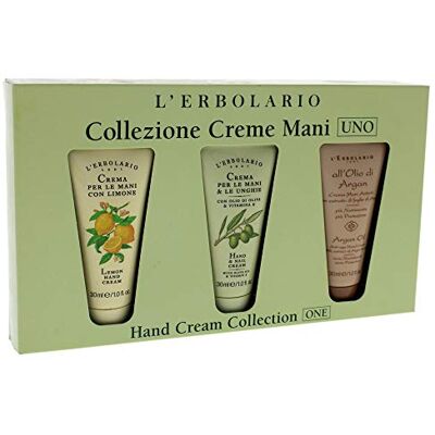L'Erbolario Crème Mains Coffret Cadeau Femme Set Crème Mains Anti-Âge et Hydratant, Boîte Cadeau, Paquet de Voyage Format 3 x 30 ml L'Erbolario Crème Mains Coffret Cadeau Femme Set Crème Mains Anti-Âge et Hydratant, Boîte Cadeau, Paquet de Voyage Format 3 x 30 ml