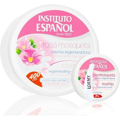 Instituto Español Creme Corps I'acide Hyaluronique, Crème Multi-usages Hydratante Quotidien Visage, Corps, Mains Apaisante et Naturelle Soins de la Peau Gercée et Rugueuse, set 430ml Instituto Español Creme Corps I'acide Hyaluronique, Crème Multi-usages Hydratante Quotidien Visage, Corps, Mains Apaisante et Naturelle Soins de la Peau Gercée et Rugueuse, set 430ml