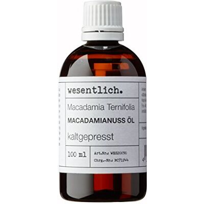 wesentlich. Huile de macadamia pressée à froid 100 ml 100 % pure (macadamia Integrifolia) de wesentlich. Huile de macadamia pressée à froid 100 ml 100 % pure (macadamia Integrifolia) de