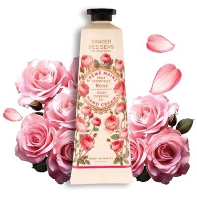 Panier des Sens Crème Mains pour Peau Sèche 30 ml Mini Creme Mains Rose, Hydratante Beurre de Karité & Huile d'Olive Soin des Mains Fabriqué en France 97% d'Ingrédients Naturels Panier des Sens Crème Mains pour Peau Sèche 30 ml Mini Creme Mains Rose, Hydratante Beurre de Karité & Huile d'Olive Soin des Mains Fabriqué en France 97% d'Ingrédients Naturels