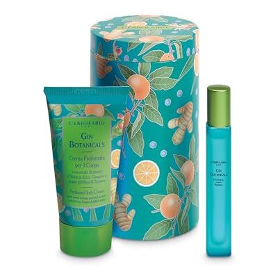 L'Erbolario Gin Botanicals Beauty Box Rhizomes de gingembre – Parfum 10 ml + Crème parfumée pour le corps 75 ml + Boîte en étain – Édition limitée – Parfum Agrumé, Aromatique et Musquée L'Erbolario Gin Botanicals Beauty Box Rhizomes de gingembre – Parfum 10 ml + Crème parfumée pour le corps 75 ml + Boîte en étain – Édition limitée – Parfum Agrumé, Aromatique et Musquée