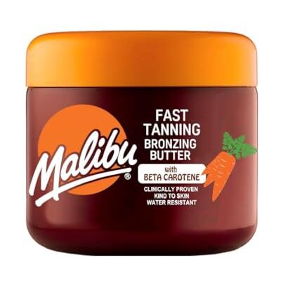 Malibu Fast Tanning Beurre corporel au bêta-carotène Gel waterproof pour bronzage 300 ml Malibu Fast Tanning Beurre corporel au bêta-carotène Gel waterproof pour bronzage 300 ml