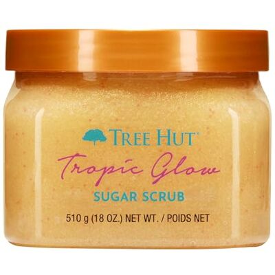 Tree Hut Gommage corporel au sucre Tropic Glow Pot 510 g Contient de la vitamine C et du beurre de karité Aide à restaurer l'éclat de la peau Nourrit en profondeur et adoucit la peau sèche Tree Hut Gommage corporel au sucre Tropic Glow Pot 510 g Contient de la vitamine C et du beurre de karité Aide à restaurer l'éclat de la peau Nourrit en profondeur et adoucit la peau sèche