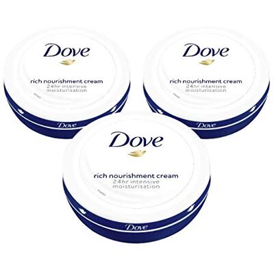 Dove Crème Hydratante Corps Pot 150 ml Lot de 3 Dove Crème Hydratante Corps Pot 150 ml Lot de 3