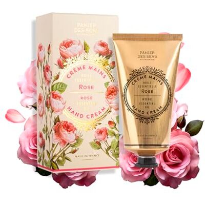 Panier des Sens Crème pour les mains à la rose – Lotion hydratante pour les mains pour peaux sèches – Crème française pour les mains de qualité supérieure, soin adoucissant pour femme, 97 Panier des Sens Crème pour les mains à la rose – Lotion hydratante pour les mains pour peaux sèches – Crème française pour les mains de qualité supérieure, soin adoucissant pour femme, 97