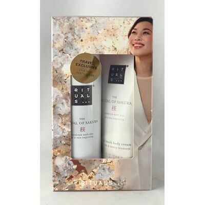 Rituals Set Sakura Body 70 ml+Gel 50 ml, coffret Rituals Set Sakura Body 70 ml+Gel 50 ml, coffret
