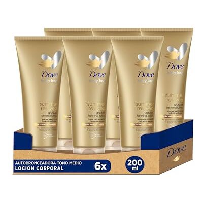 Dove DermaSpa Summer Revived Fair Lotion pour le corps 6 x 200 ml Pack économique Dove DermaSpa Summer Revived Fair Lotion pour le corps 6 x 200 ml Pack économique