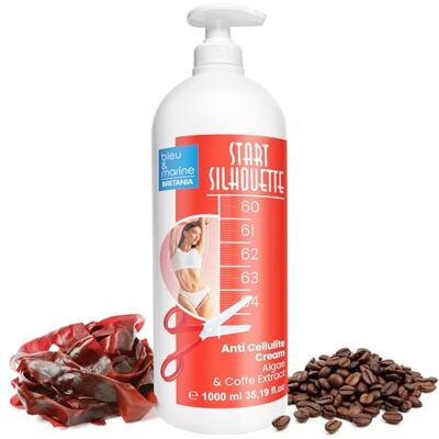 bleu & marine Bretania Crème Anti-cellulite 100% Naturelle Brûleur de Graisse, Drainage Améliore Élasticité de la Peau Efficace avec Gel Ultrason/Masque Argile, 1L bleu & marine Bretania Crème Anti-cellulite 100% Naturelle Brûleur de Graisse, Drainage Améliore Élasticité de la Peau Efficace avec Gel Ultrason/Masque Argile, 1L
