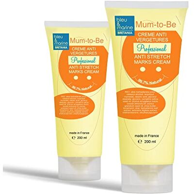 bleu & marine Bretania Crème Professionnelle Anti Vergetures Réparatrice Soin Grossesse Crème Massage Crème Hydratante Anti Vergeture Grossesse Crème Cicatrisante (2 x 200 ml) bleu & marine Bretania Crème Professionnelle Anti Vergetures Réparatrice Soin Grossesse Crème Massage Crème Hydratante Anti Vergeture Grossesse Crème Cicatrisante (2 x 200 ml)