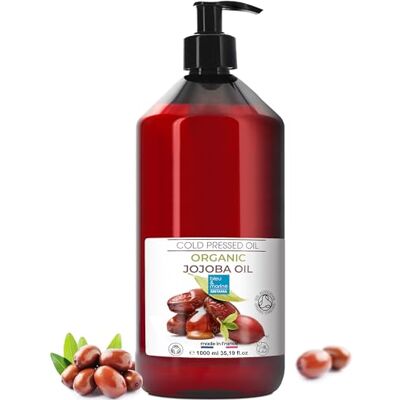 bleu & marine Bretania Huile de Jojoba Bio Pure et 100% Naturel: Huile Visage, Hydratant Cheveux et Barbe, Anti Âge, Huile Démaquillante Visage, Sérum Cils, Huile Cuticules Ongles, Soin Peau Atopique 1000 ml 1 L bleu & marine Bretania Huile de Jojoba Bio Pure et 100% Naturel: Huile Visage, Hydratant Cheveux et Barbe, Anti Âge, Huile Démaquillante Visage, Sérum Cils, Huile Cuticules Ongles, Soin Peau Atopique 1000 ml 1 L