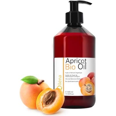 Oïléna BIO Huile d'Abricot 100% Pure et Naturelle Pressée à Froid: Huile Hydratante Après-Soleil, Conditionneur pour Cheveux, Ongles et Cuticules, Soin de la Peau Sensible 500 ml Oïléna BIO Huile d'Abricot 100% Pure et Naturelle Pressée à Froid: Huile Hydratante Après-Soleil, Conditionneur pour Cheveux, Ongles et Cuticules, Soin de la Peau Sensible 500 ml
