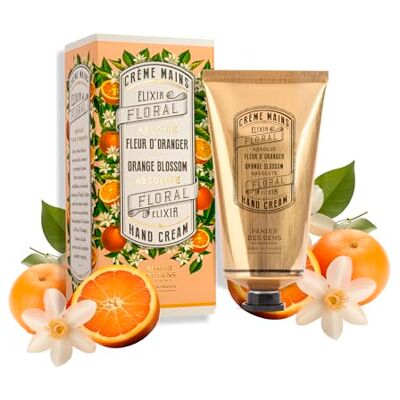 Panier des Sens Crème pour les mains à la fleur d'oranger pour les mains très sèches 75 ml – Crème pour les mains à l'huile d'amande et d'olive pour un soin intensif – 97 % d'ingrédients naturels Panier des Sens Crème pour les mains à la fleur d'oranger pour les mains très sèches 75 ml – Crème pour les mains à l'huile d'amande et d'olive pour un soin intensif – 97 % d'ingrédients naturels