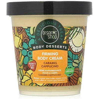 Organic Shop Body Desserts Crème Raffermissante, Capuccino Caramel, 450 ml Organic Shop Body Desserts Crème Raffermissante, Capuccino Caramel, 450 ml