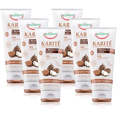Equilibra Karité Crème Fluida Corps, Lot de 6 pièces (6 x 200 ml) Equilibra Karité Crème Fluida Corps, Lot de 6 pièces (6 x 200 ml)