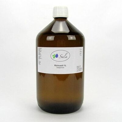 SALA Huile de ricin pressée à froid Ph. Eur. 1000 ml (bouteille en verre de 1 l) SALA Huile de ricin pressée à froid Ph. Eur. 1000 ml (bouteille en verre de 1 l)